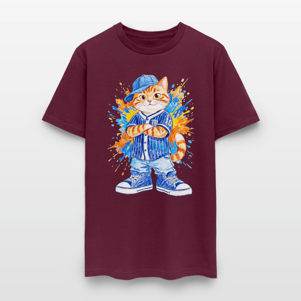 Cool Cat - burgundy