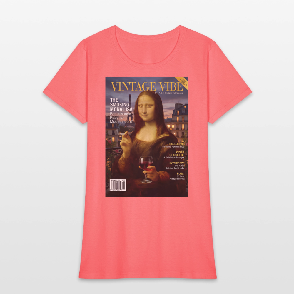 A Smoking Mona Lisa - coral