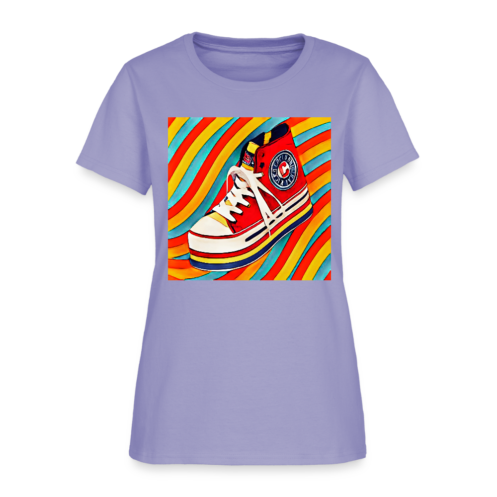 High Top Sneaker - lavender