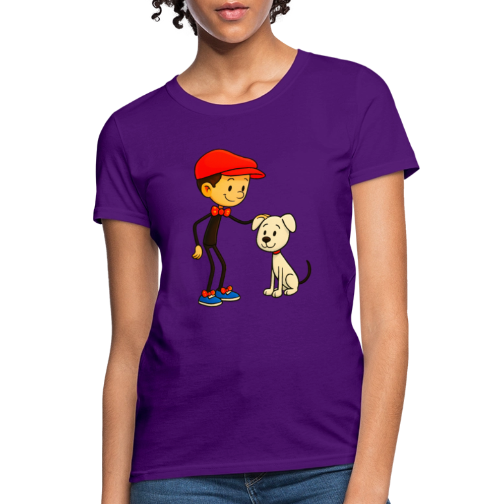 A Dog And His Best Friend - purple