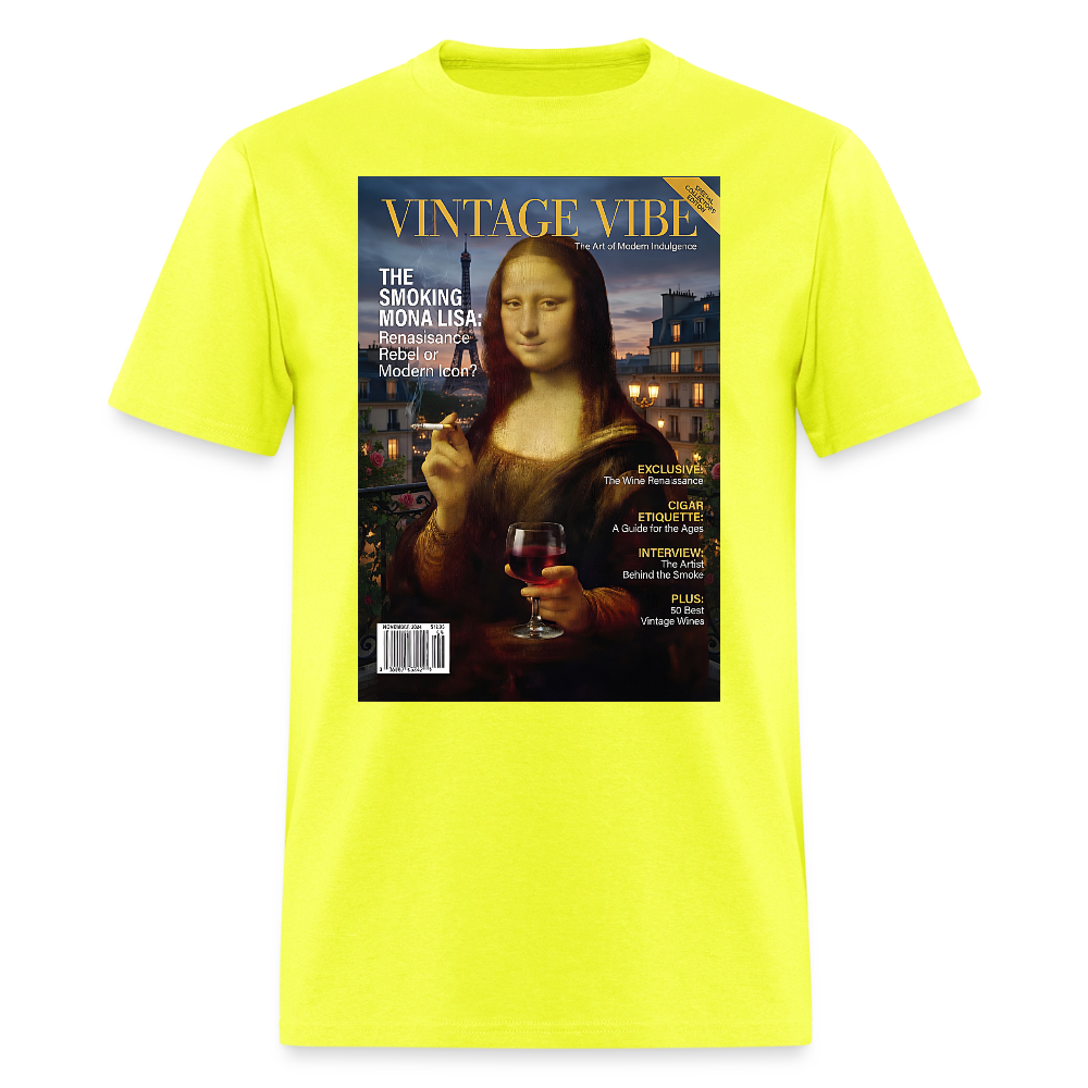 A Smoking Mona Lisa - safety green