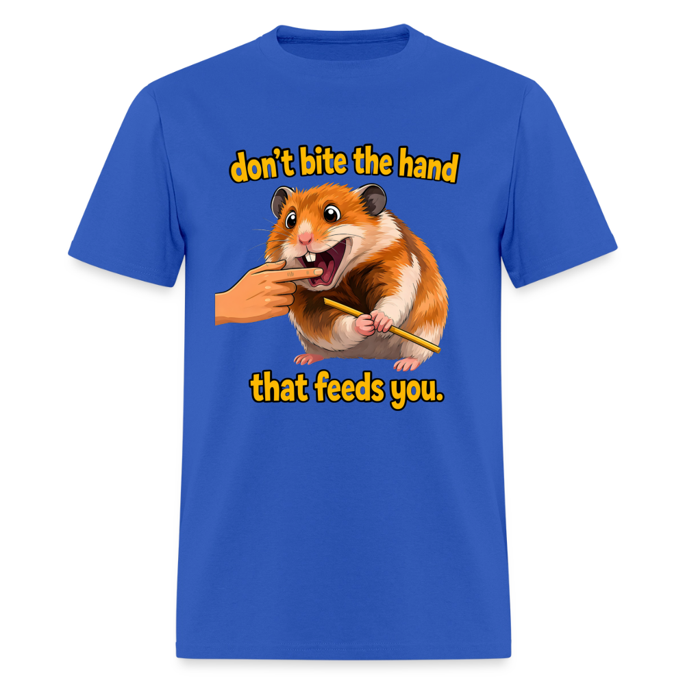 Don't Bite The Hand - royal blue