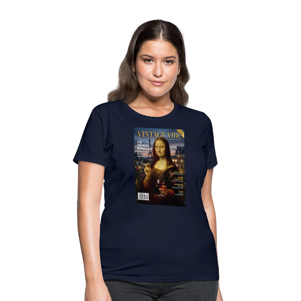 A Smoking Mona Lisa - navy