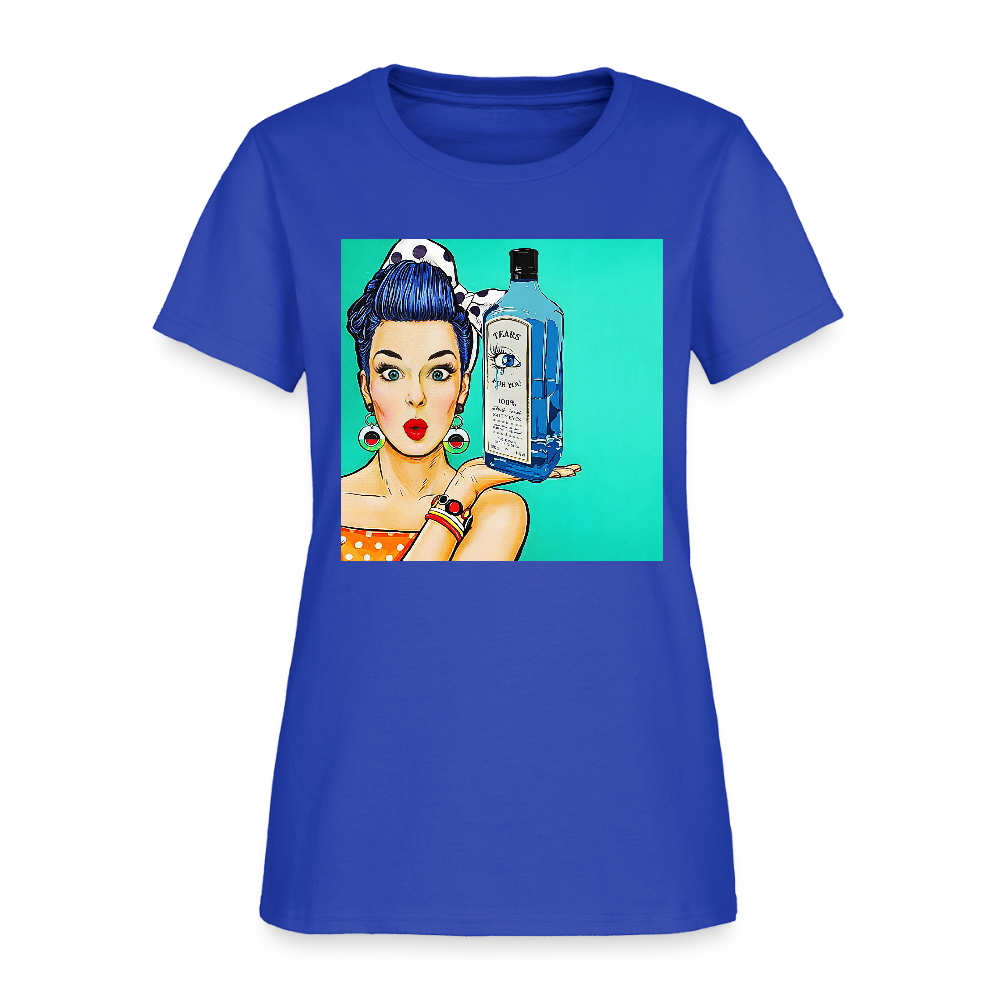Retro Woman - royal blue