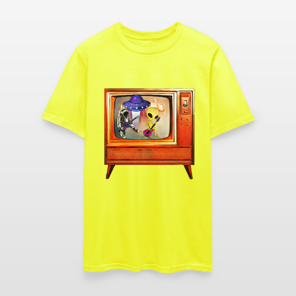 Rocking Astronaut and Alien #2 - safety green