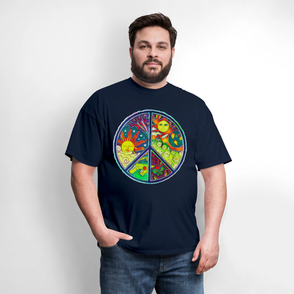 Peace - navy