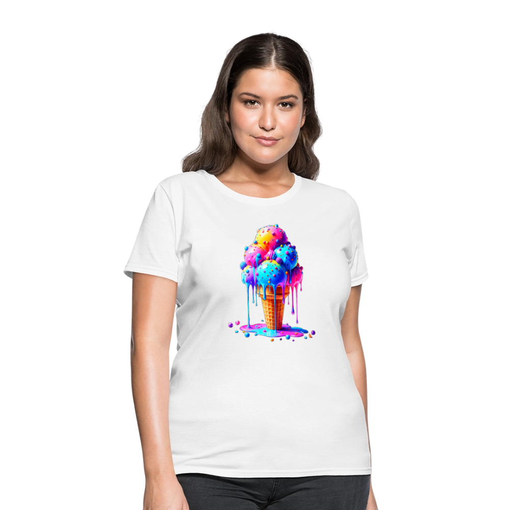 Melting Rainbow - white