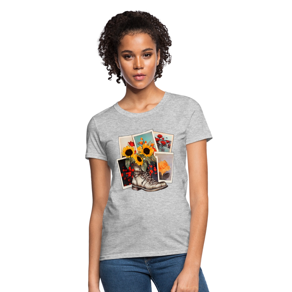 Flowers #2 - heather gray