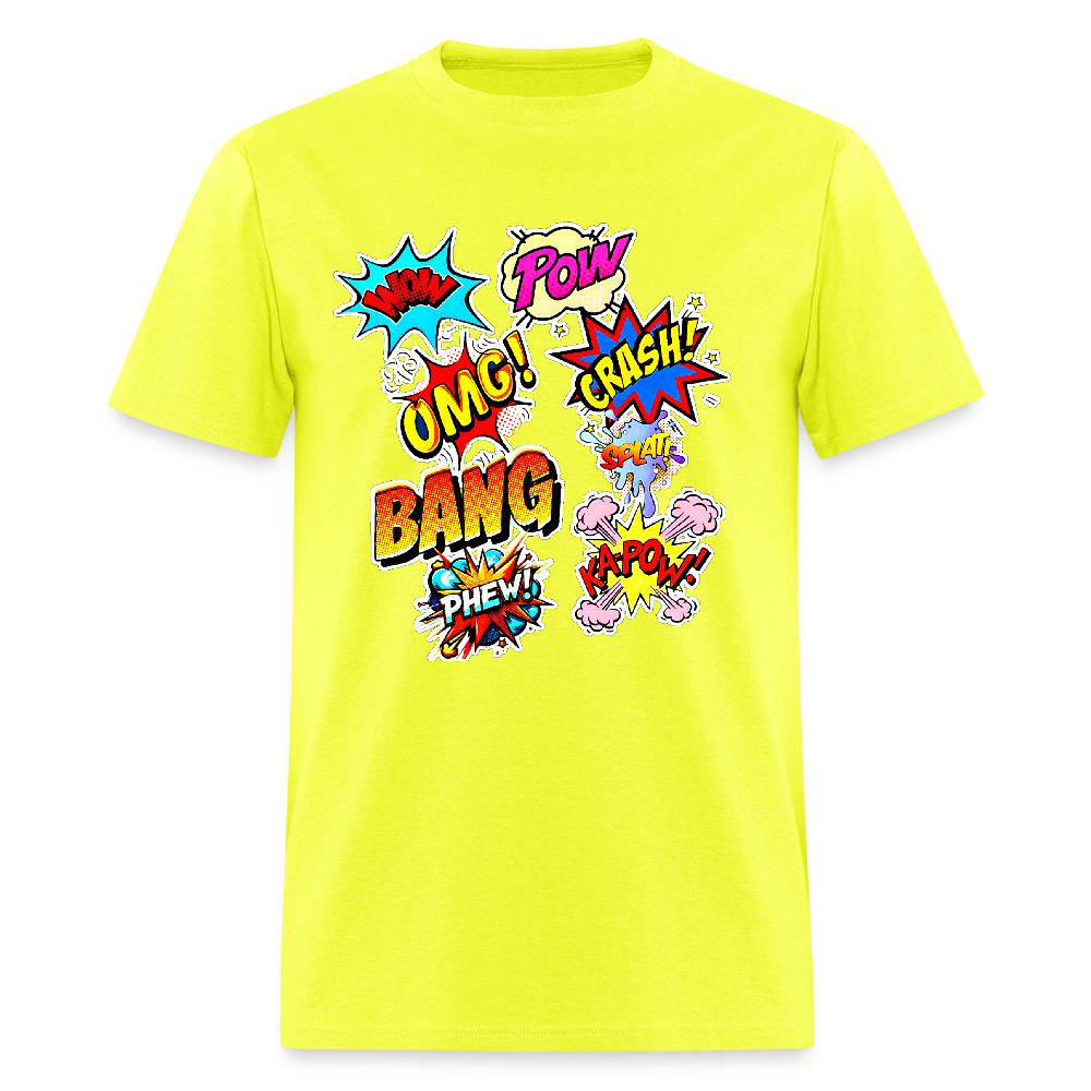 Comic Time - safety green