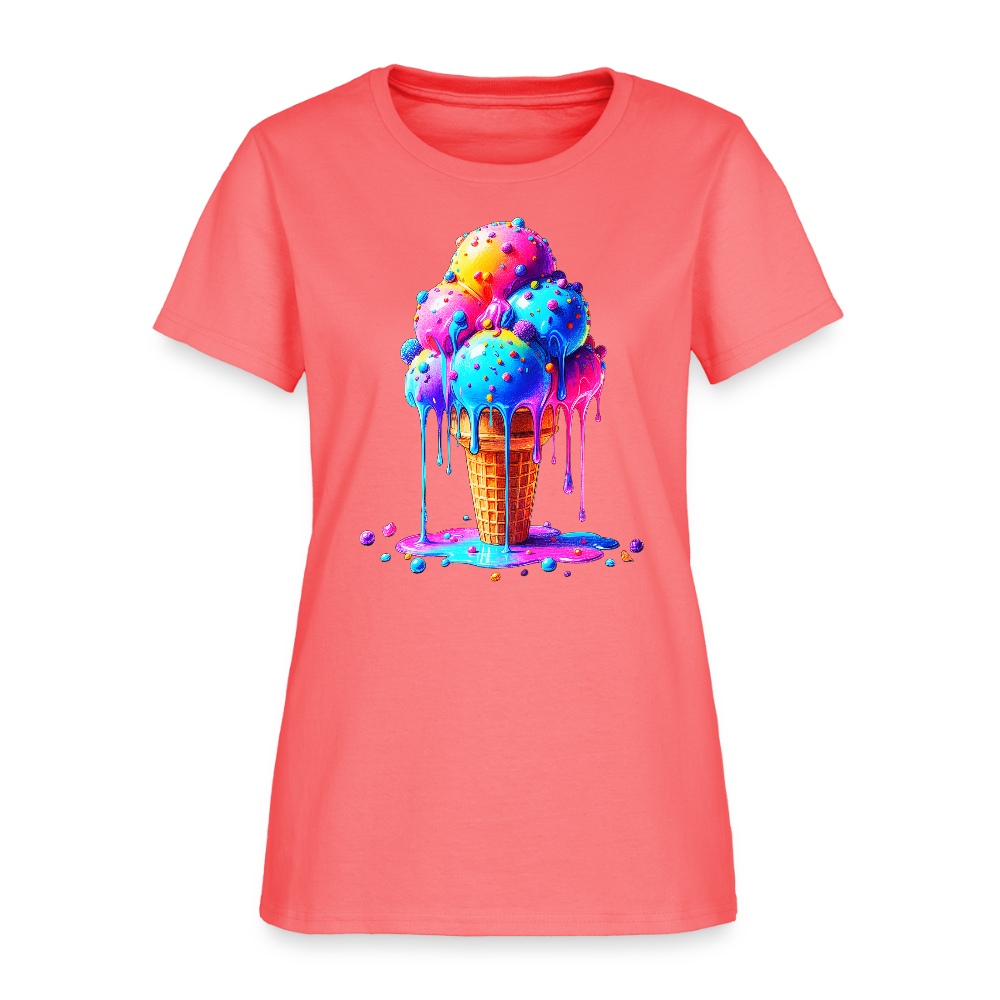 Melting Rainbow - coral