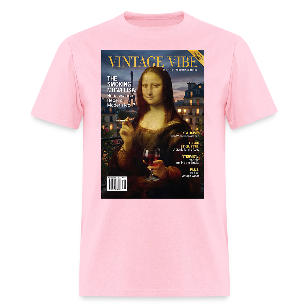 A Smoking Mona Lisa - pink