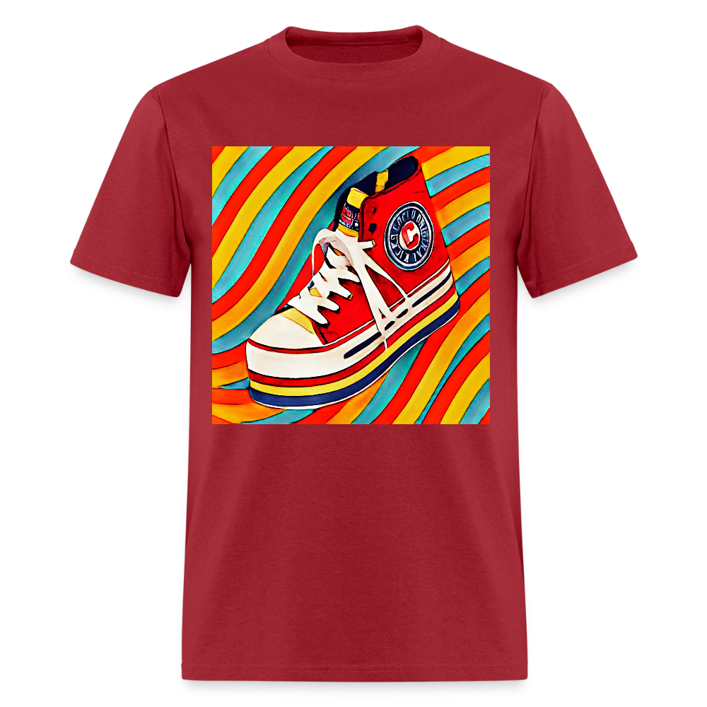 High Top Sneaker - dark red