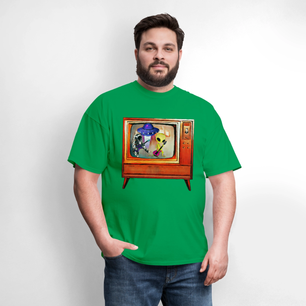 Rocking Astronaut and Alien #2 - bright green