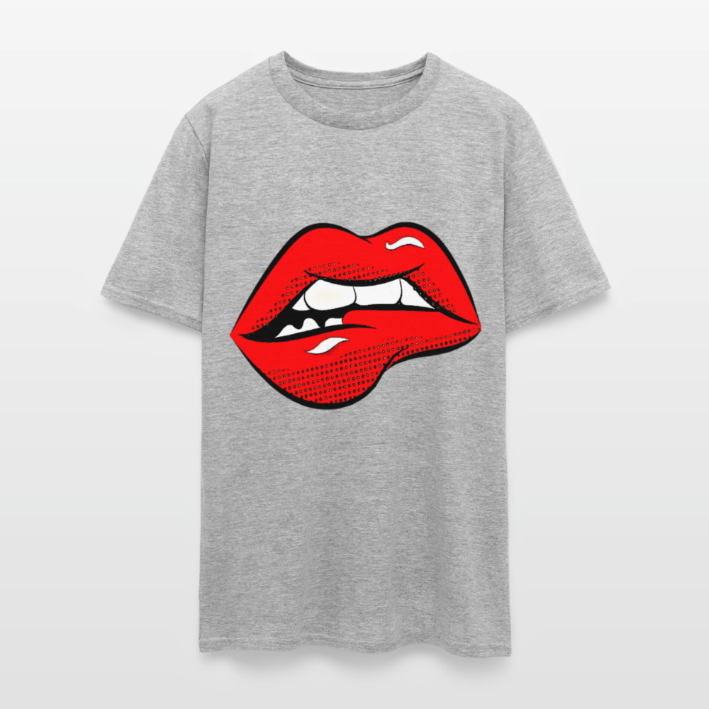 Lips - heather gray