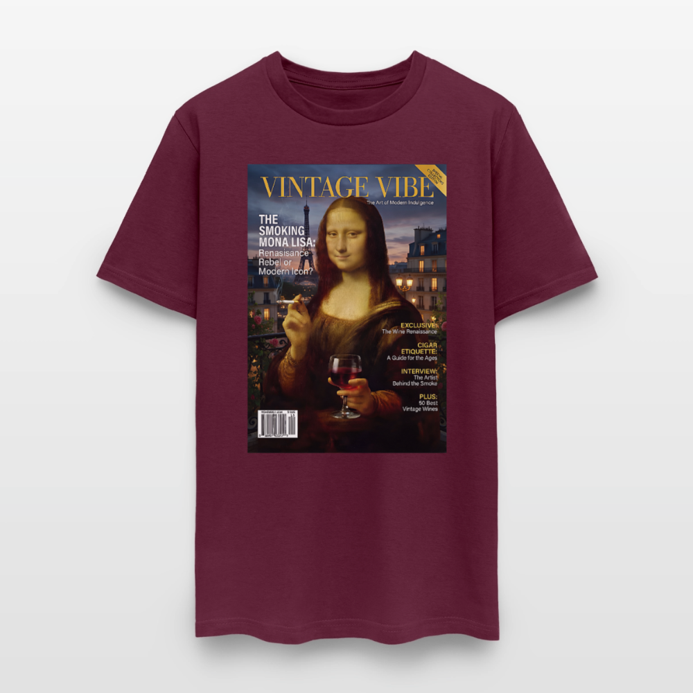 A Smoking Mona Lisa - burgundy
