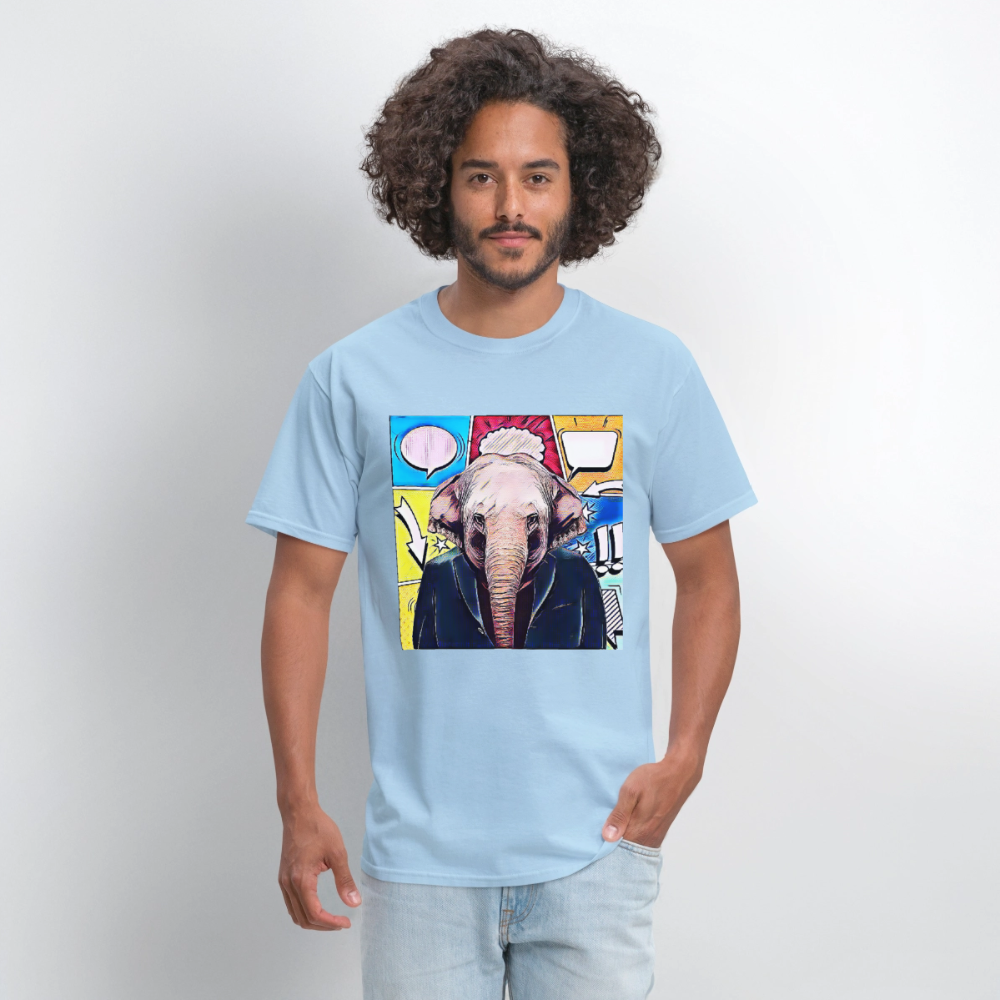 Elephant Party - powder blue