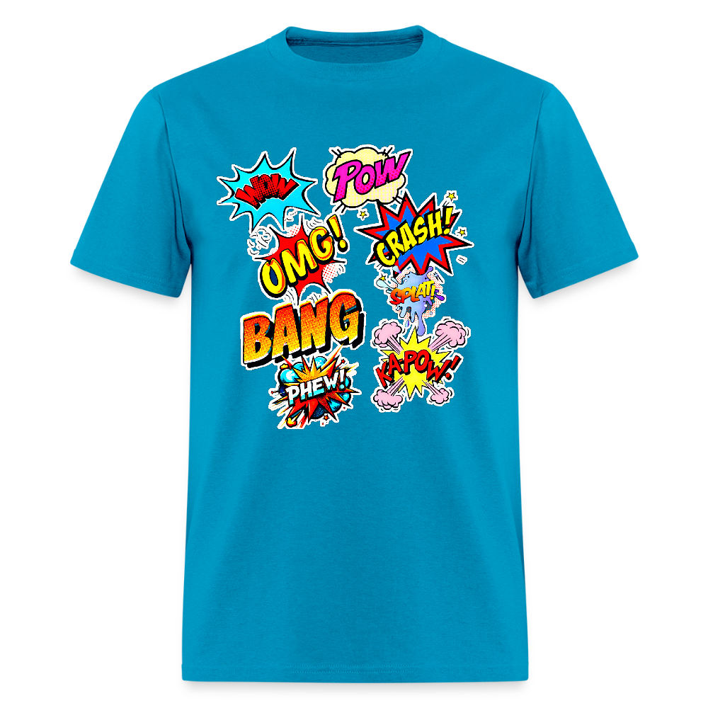 Comic Time - turquoise