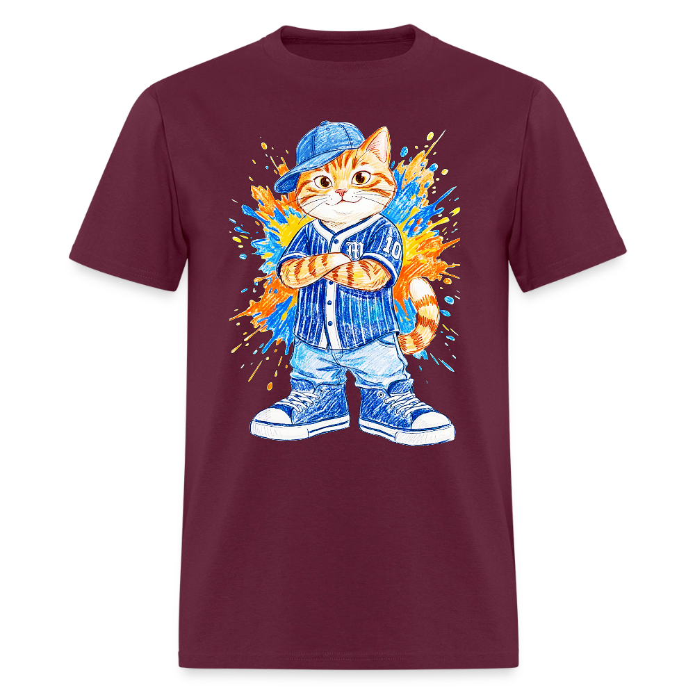 Cool Cat - burgundy