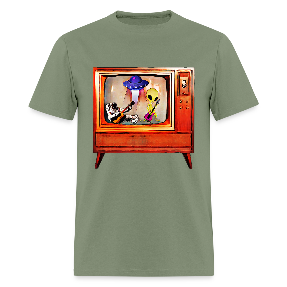 Rocking Astronaut and Alien - military green