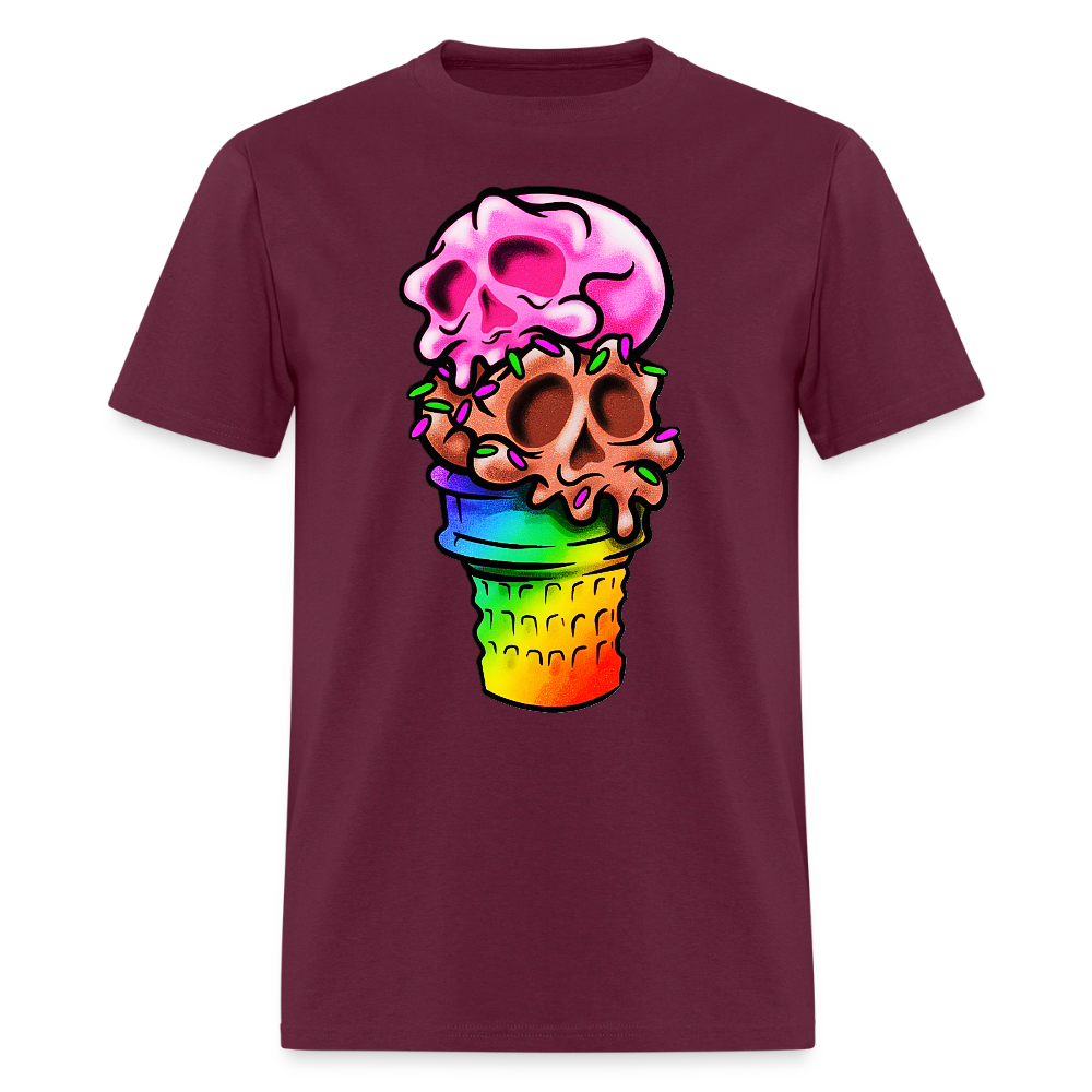 Cone Skull - burgundy