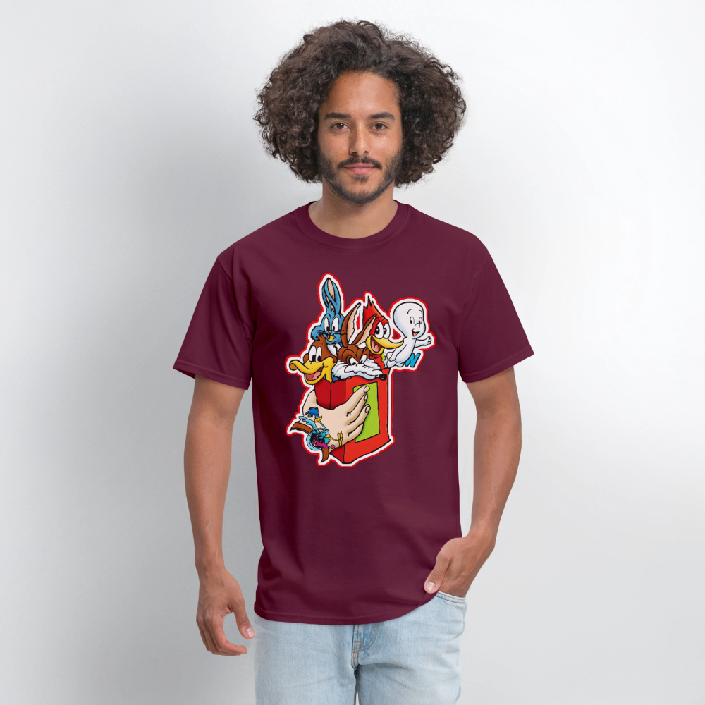 Bugs and Friends - burgundy