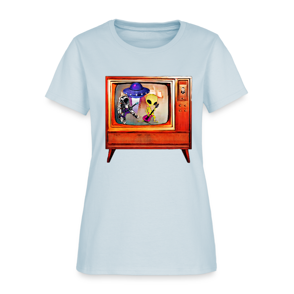 Rocking Astronaut and Alien #2 - light blue