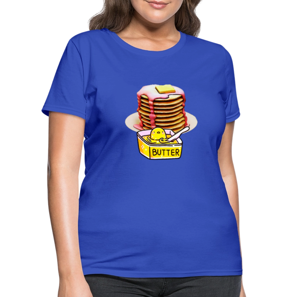 Pancakes and Butter - royal blue