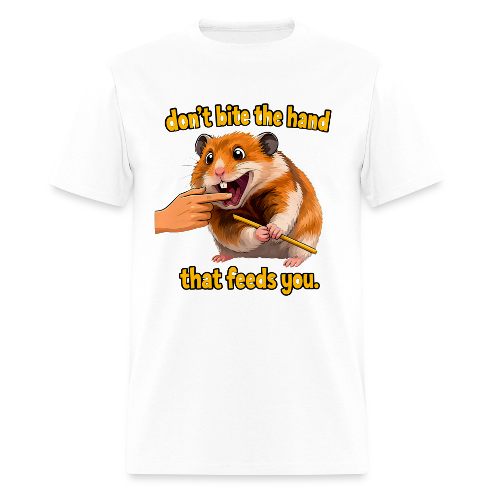 Don't Bite The Hand - white