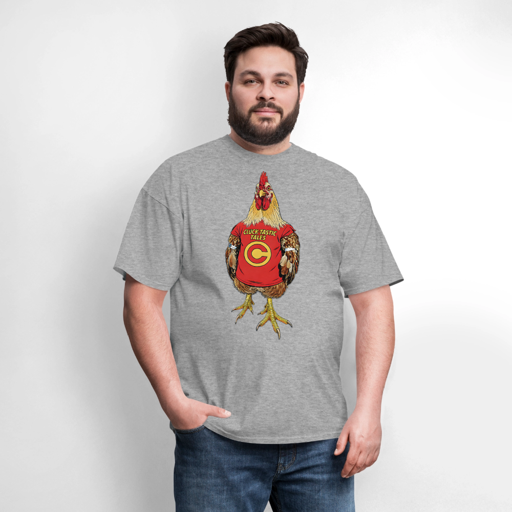Cluck- Tastic - heather gray
