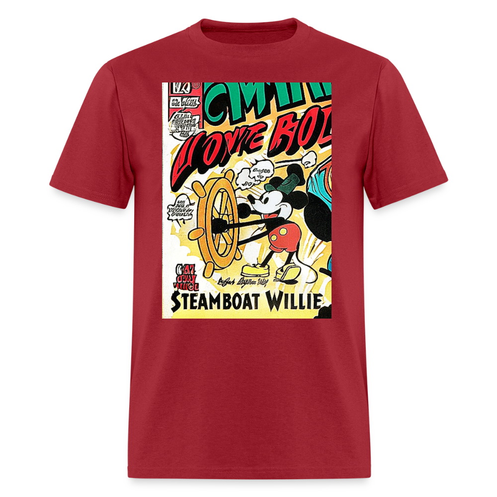 Steamboat Willie - dark red