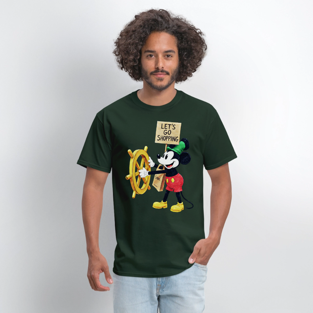 Let's Go Shopping - forest green