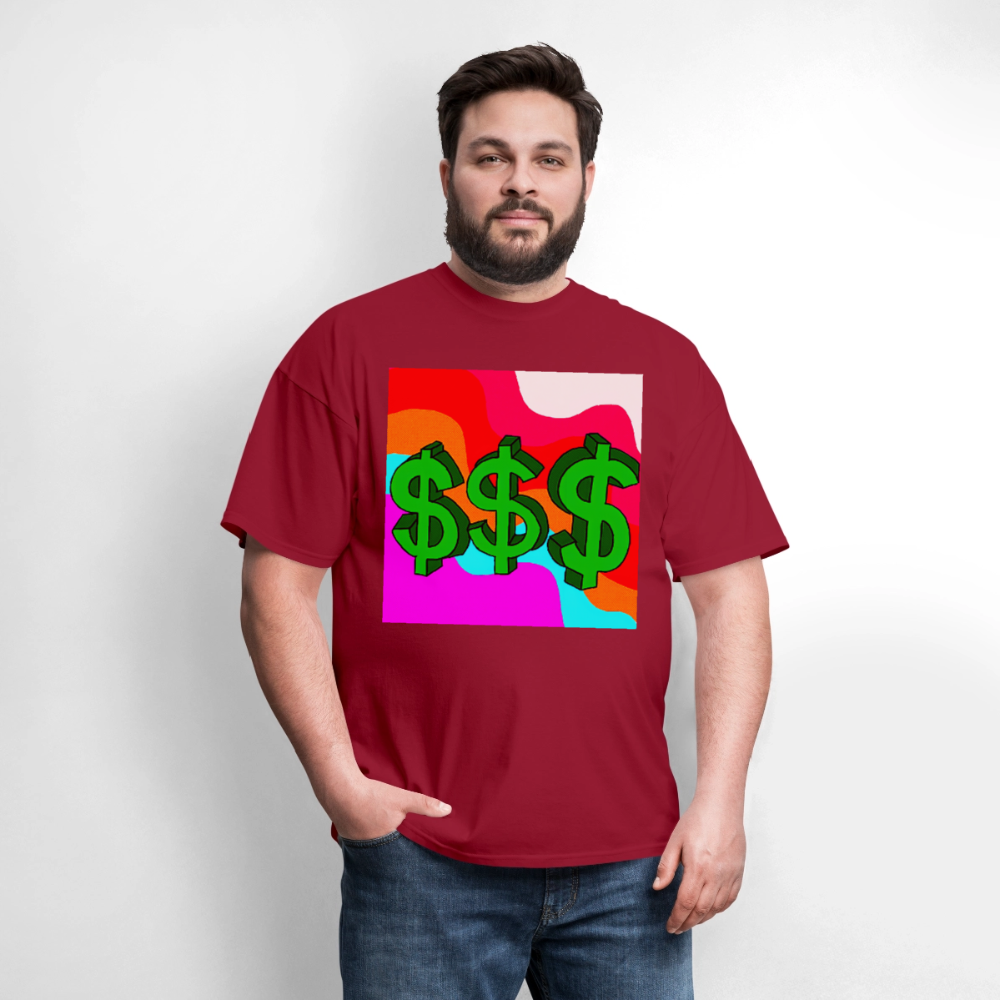 Dollar Sign - dark red