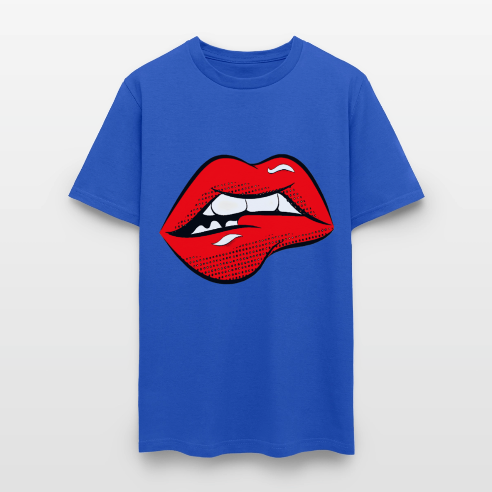 Lips - royal blue