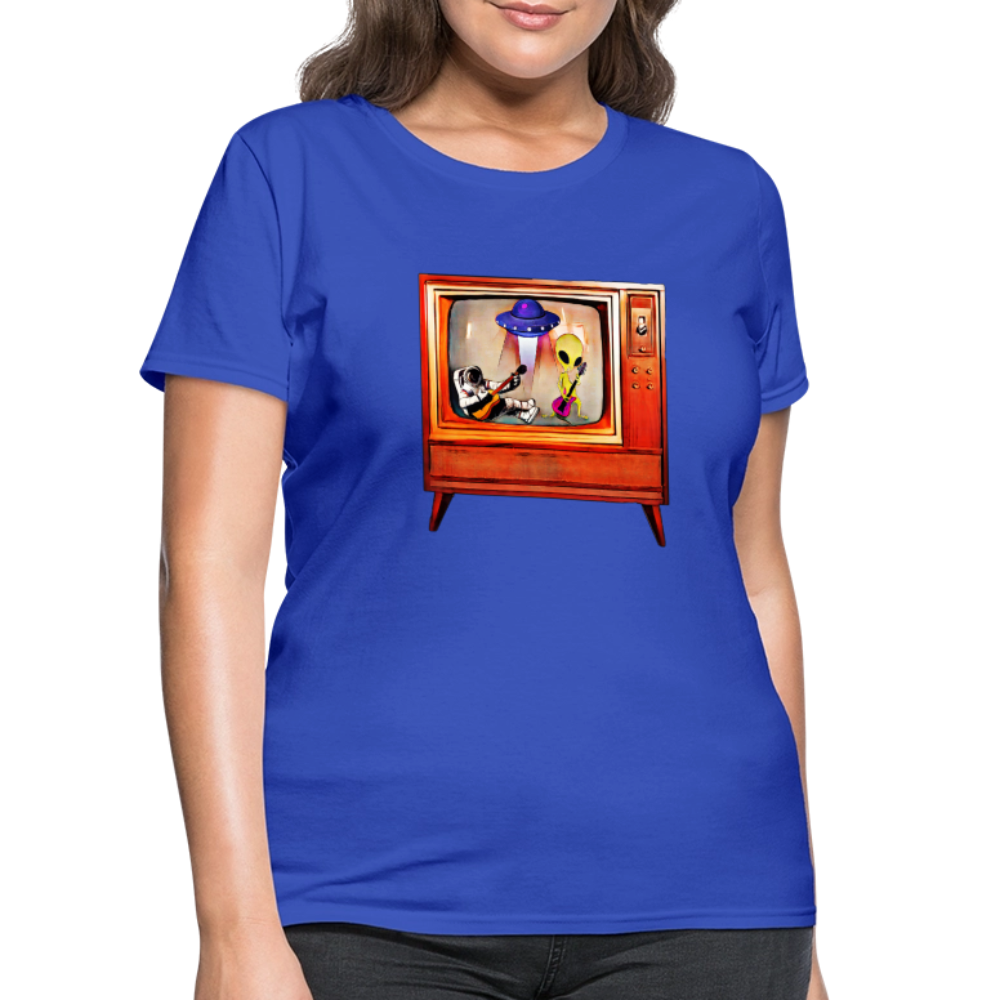 Rocking Astronaut and Alien - royal blue