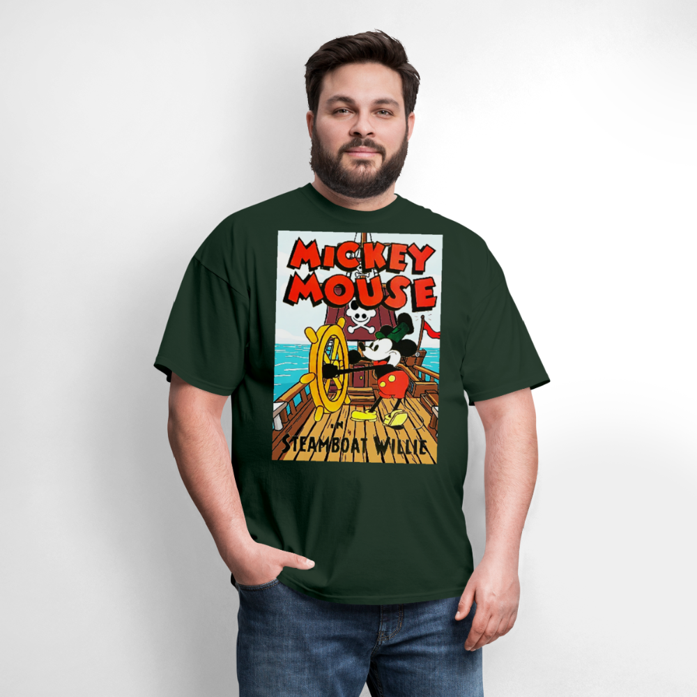 Steamboat Willie - forest green