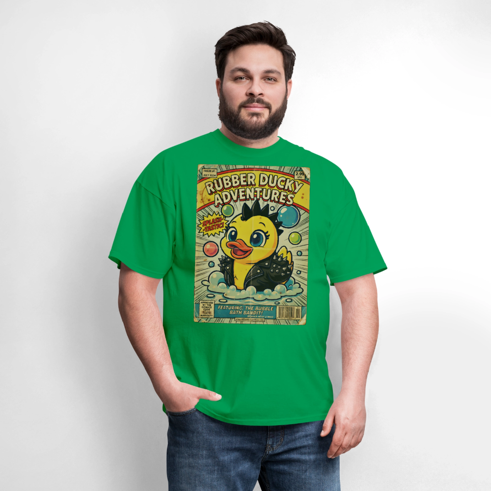 Ducky Old Comic - bright green