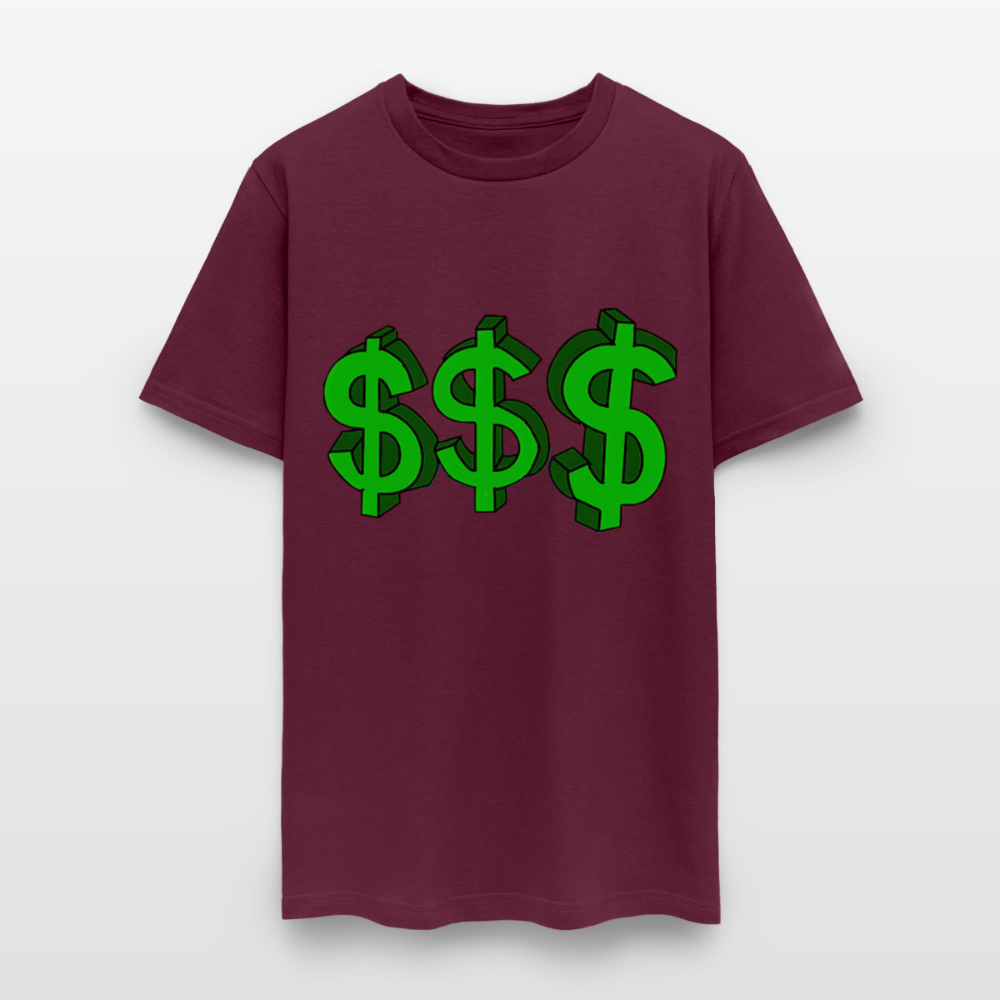 Dollar Sign - burgundy