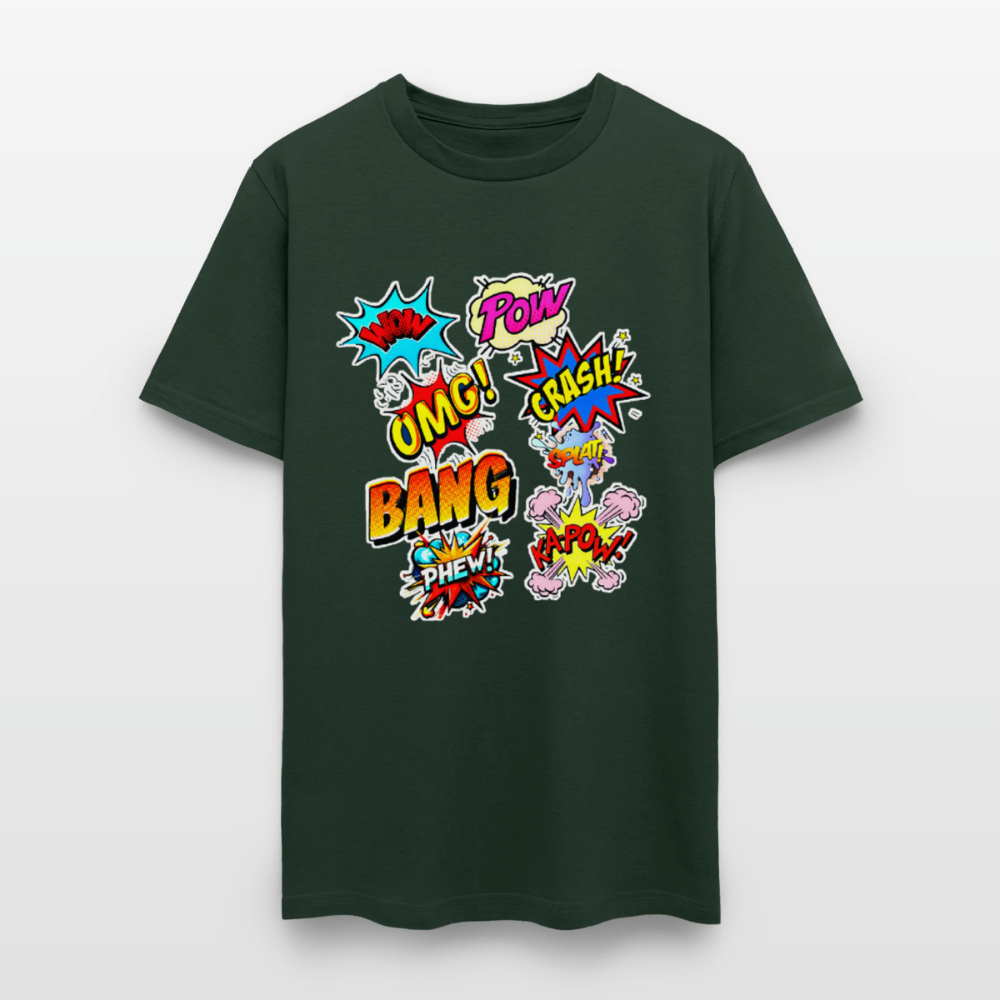 Comic Time - forest green