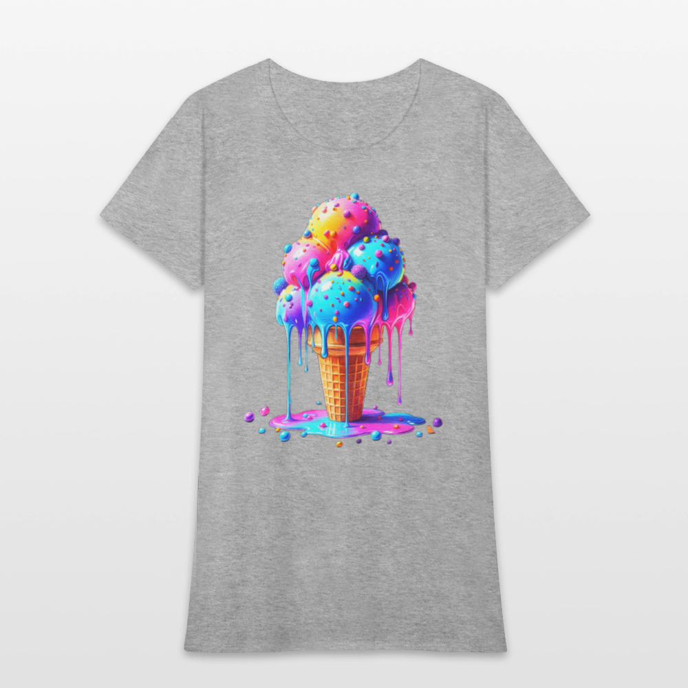 Melting Rainbow - heather gray