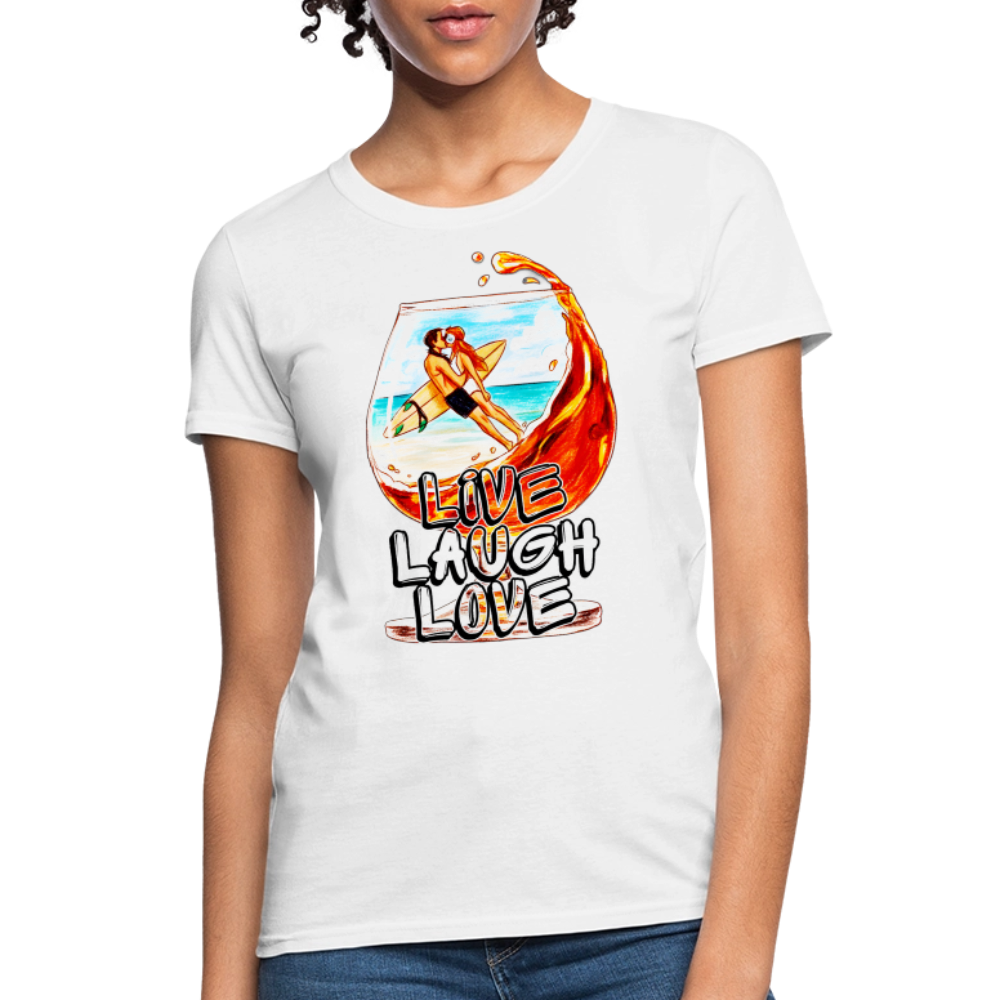 Live, Laugh, Love - white