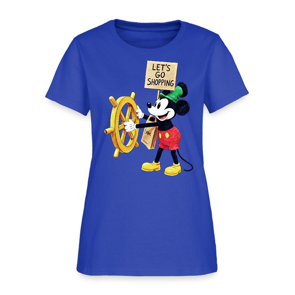 Let's Go Shopping - royal blue