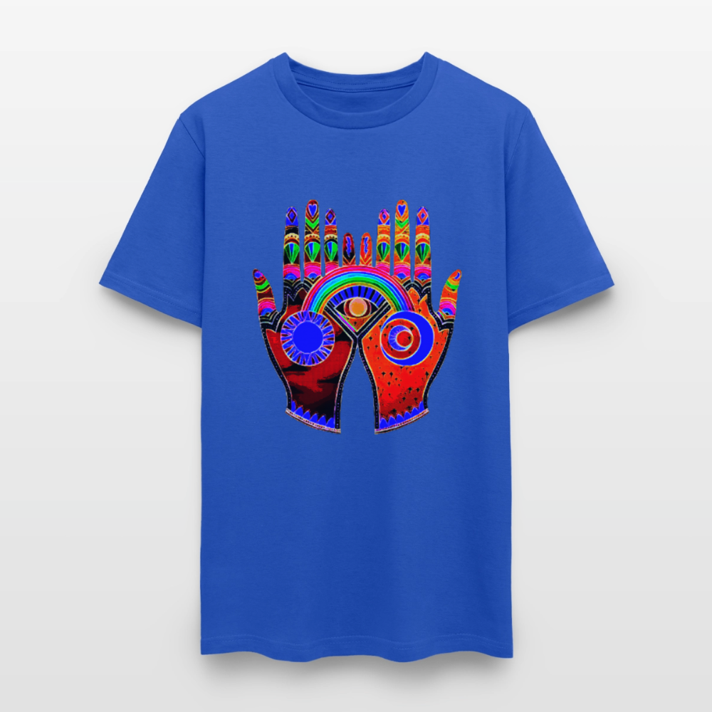 Open Hands - royal blue