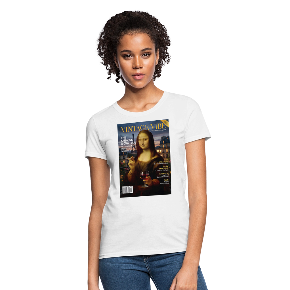 A Smoking Mona Lisa - white