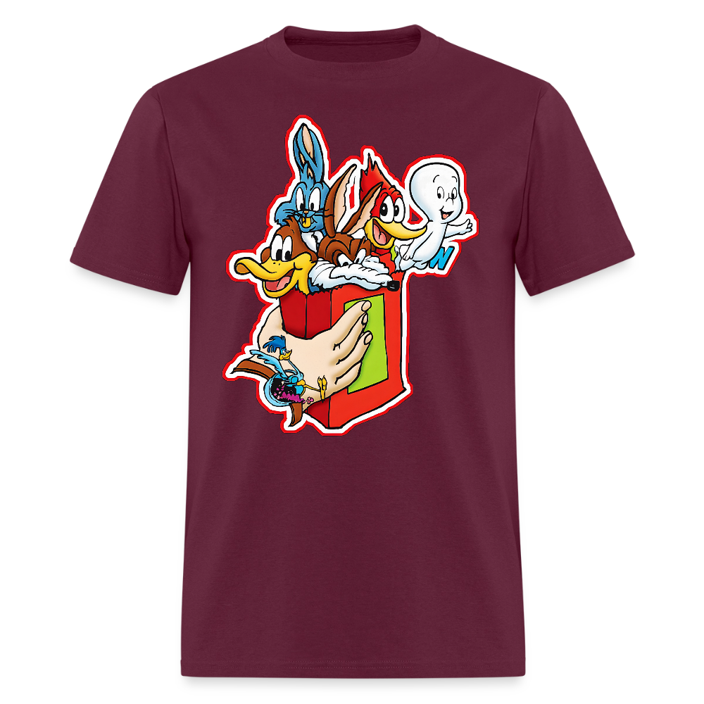 Bugs and Friends - burgundy
