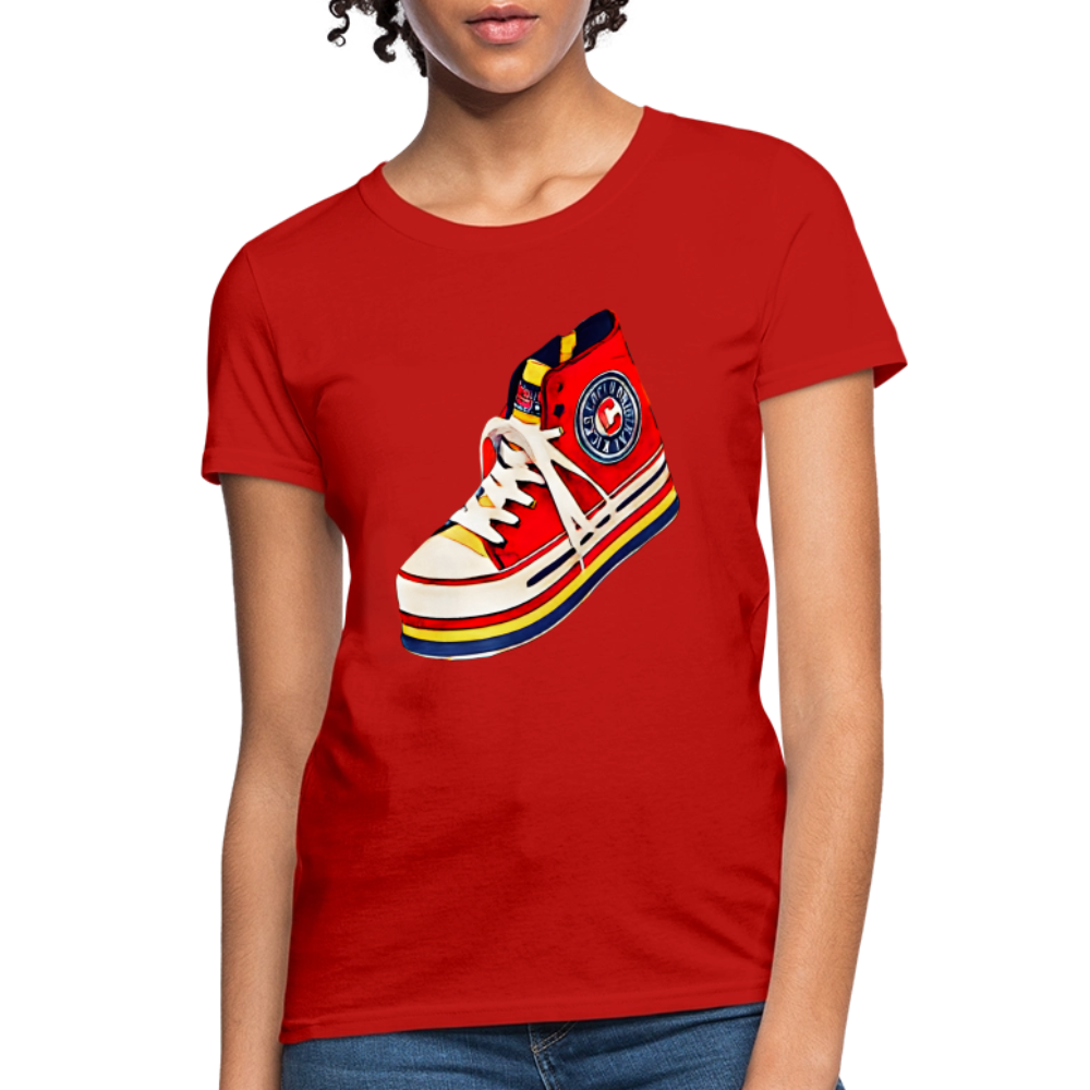 High Top Sneaker - red