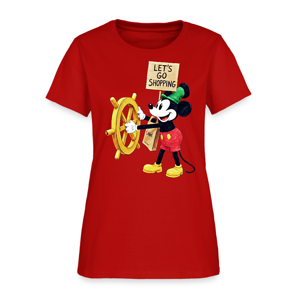 Let's Go Shopping - red