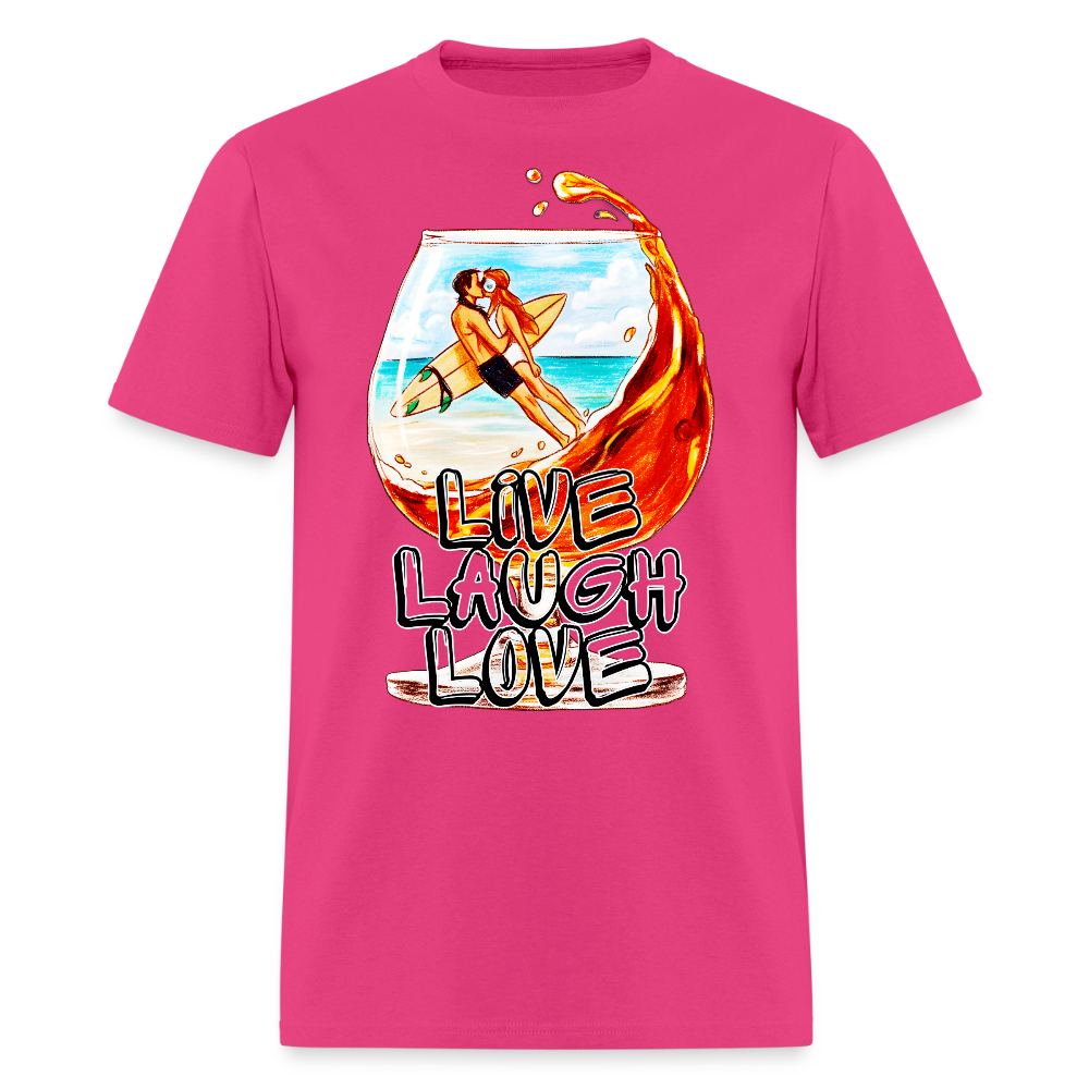 Live, Laugh, Love - fuchsia