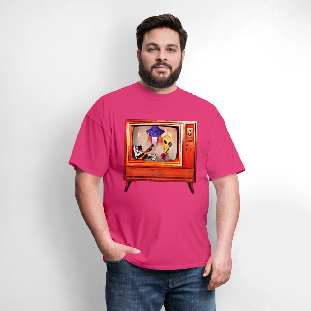 Rocking Astronaut and Alien - fuchsia