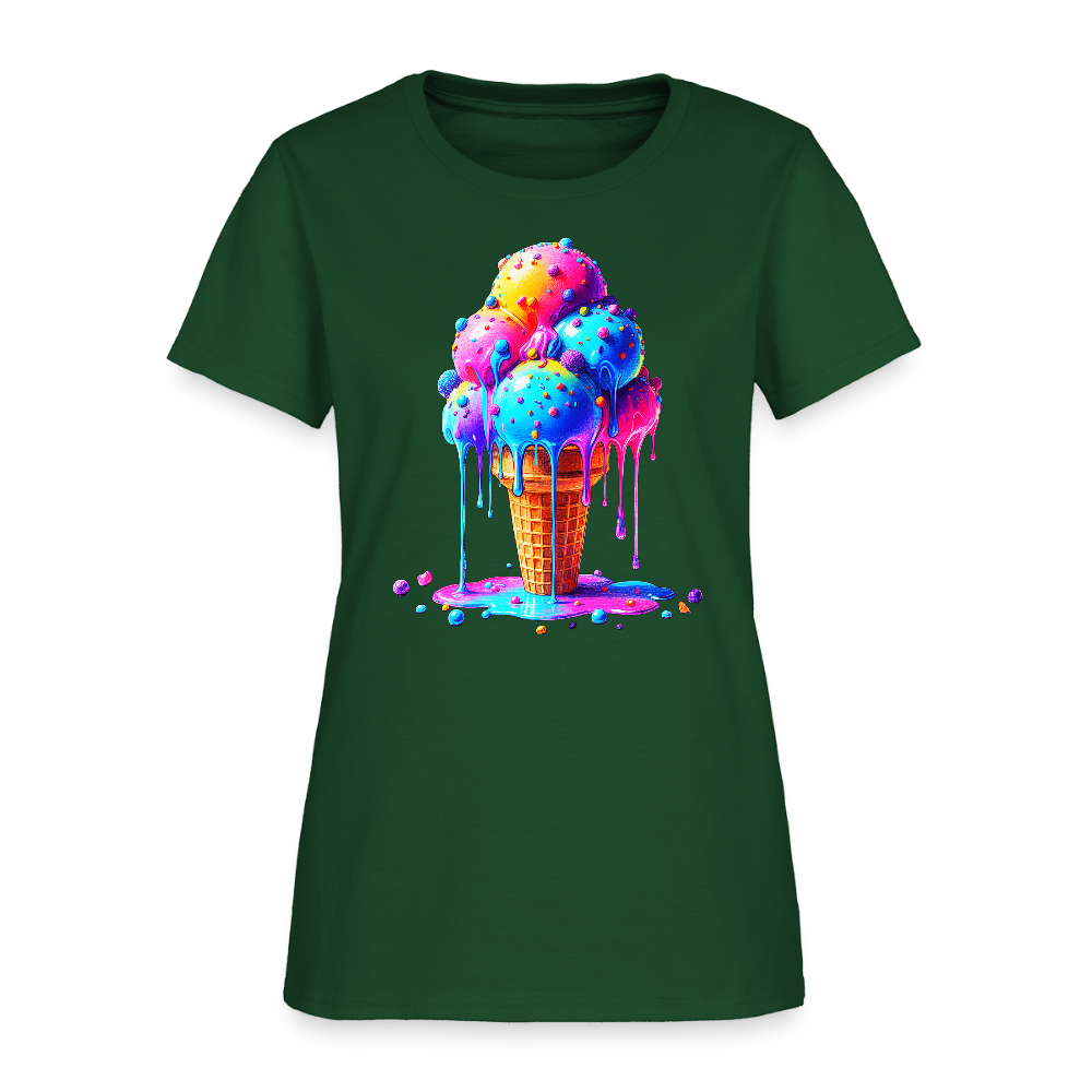 Melting Rainbow - forest green