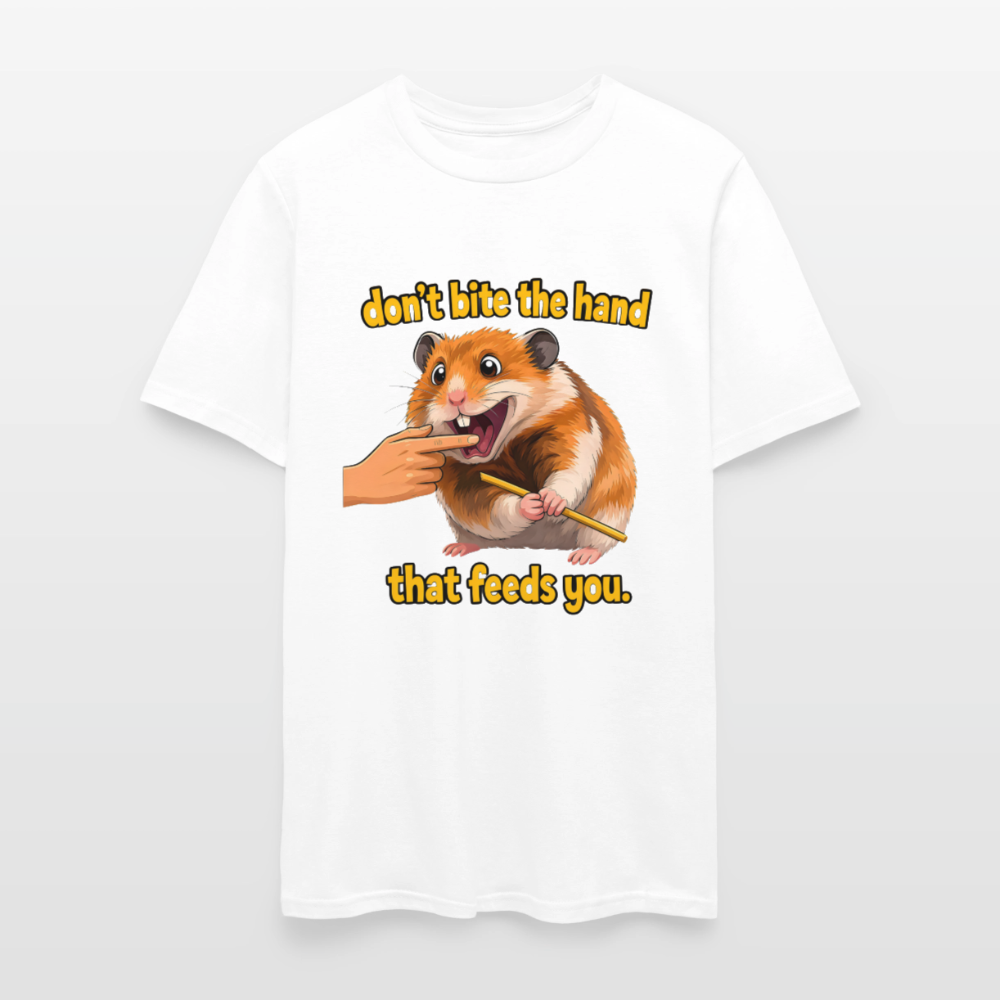Don't Bite The Hand - white